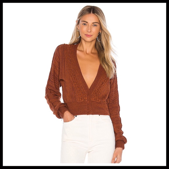 FREE PEOPLE BOHO CARDI CROPPED CARDIGAN A2C - Picture 10 of 16